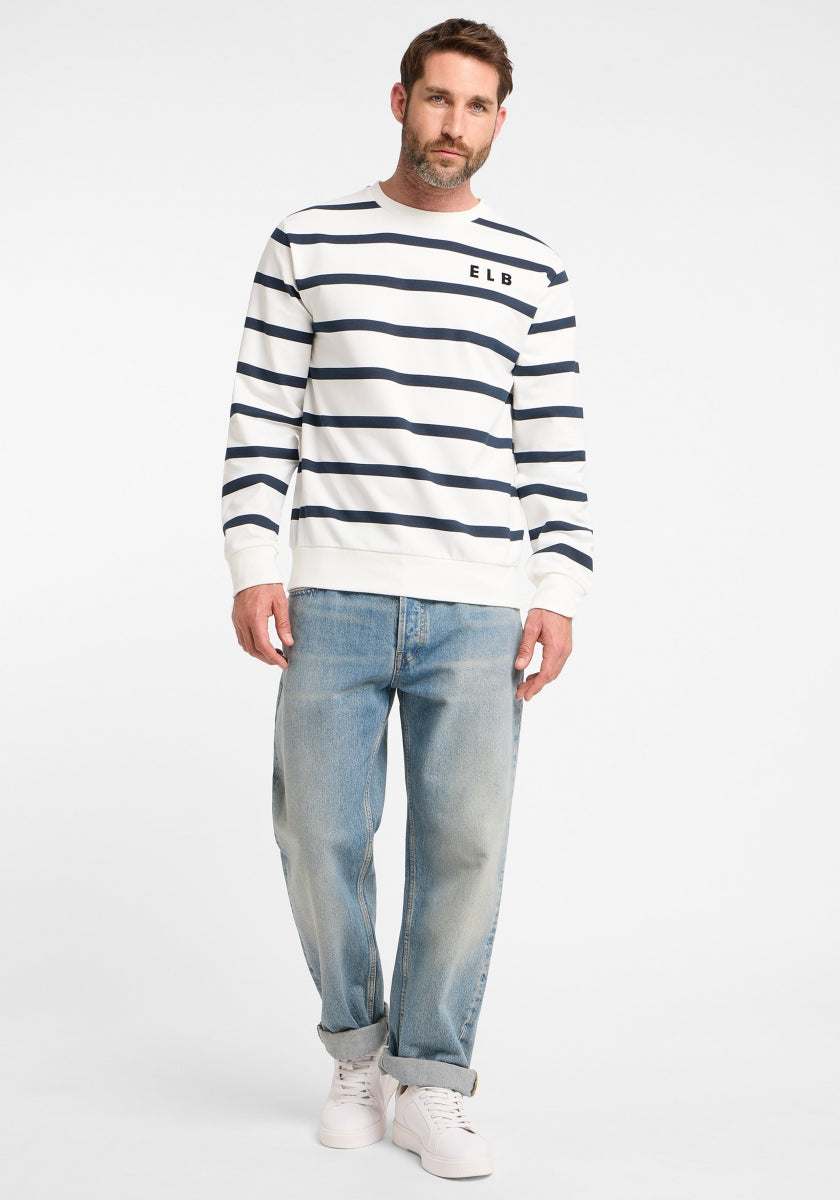 Cloud White + Coldwater SMALL STRIPE
