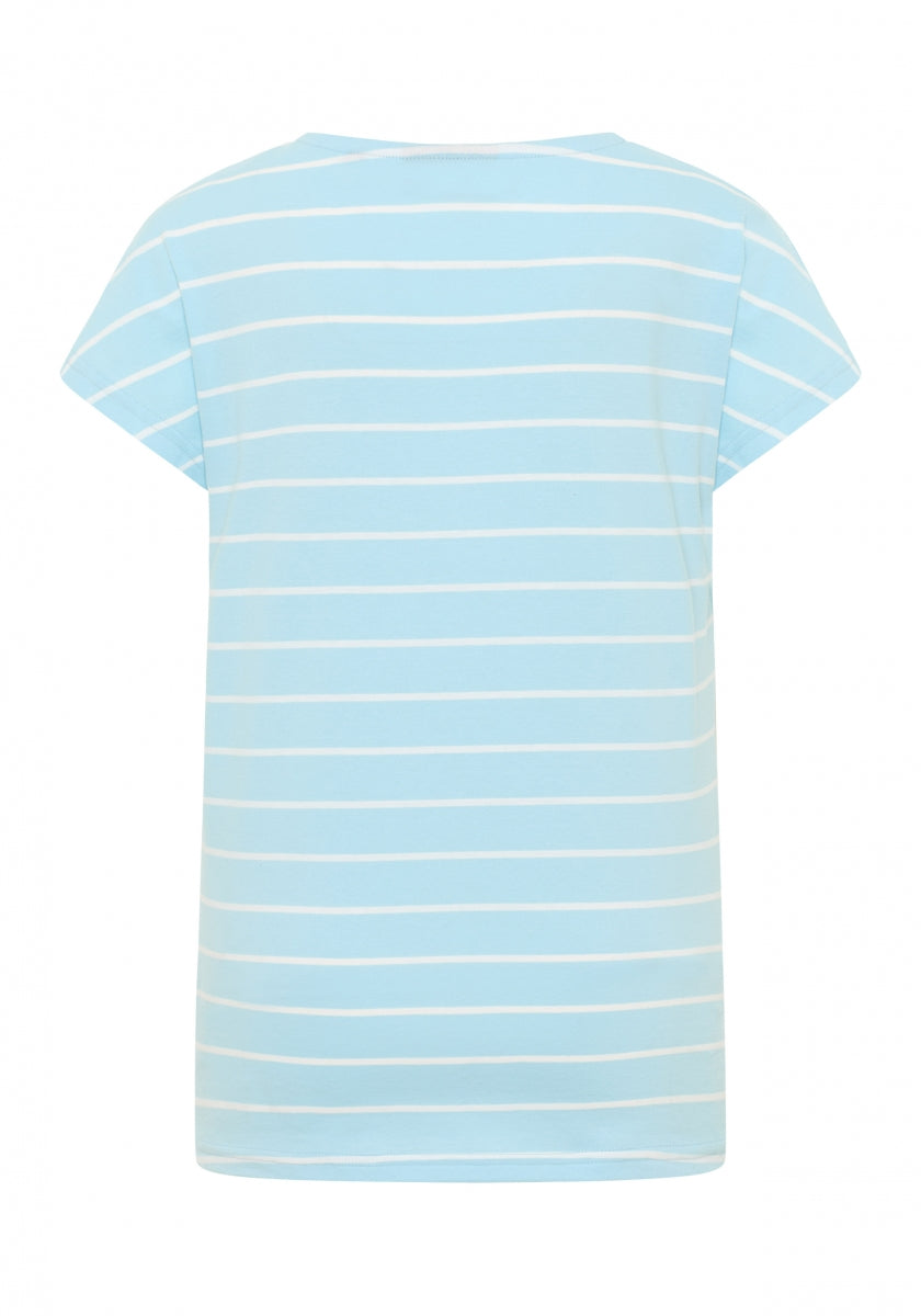 Blue Breeze + Bright White EXTRA SMALL STRIPE