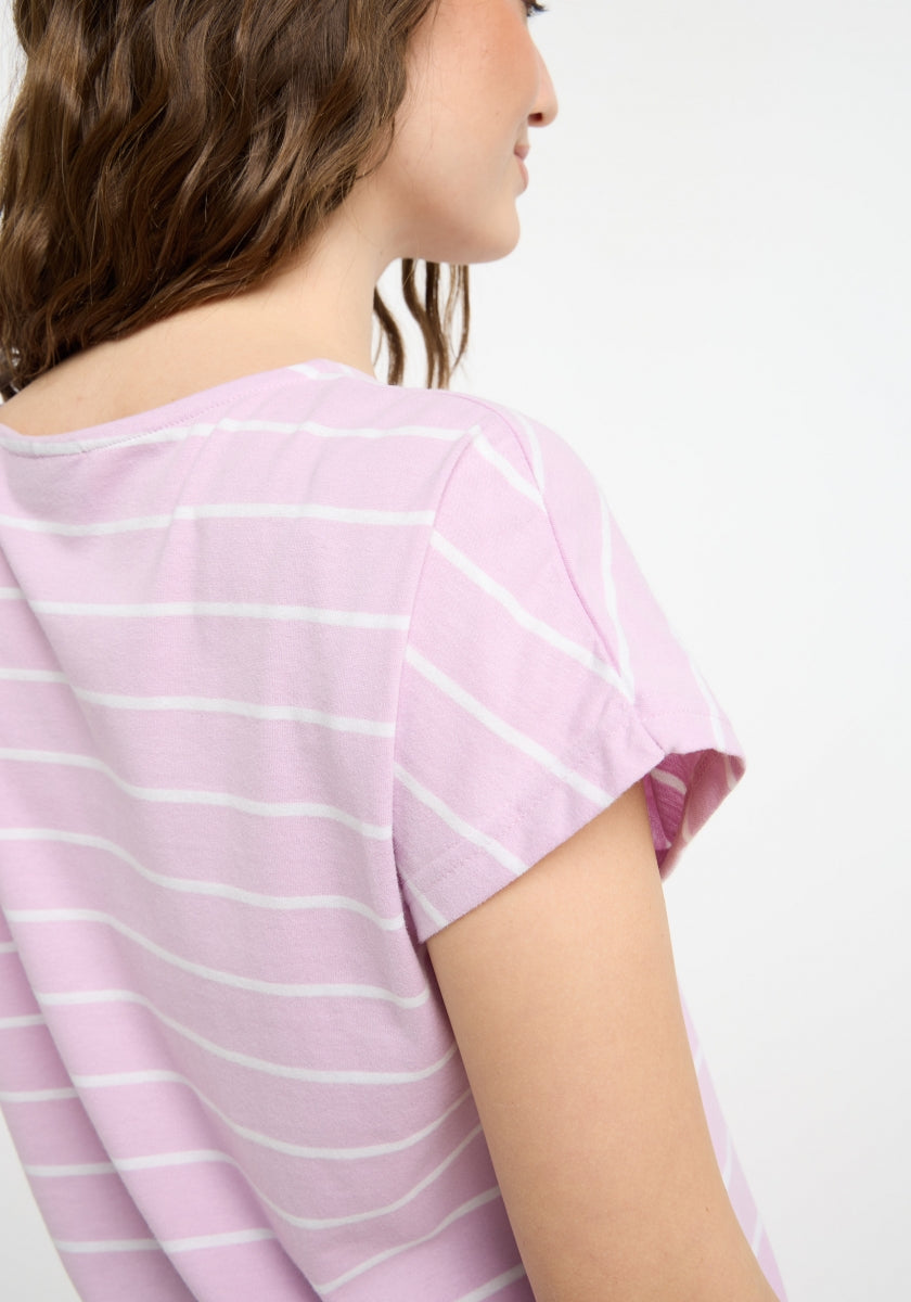 Faded Rose + Bright White EXTRA SMALL STRIPE