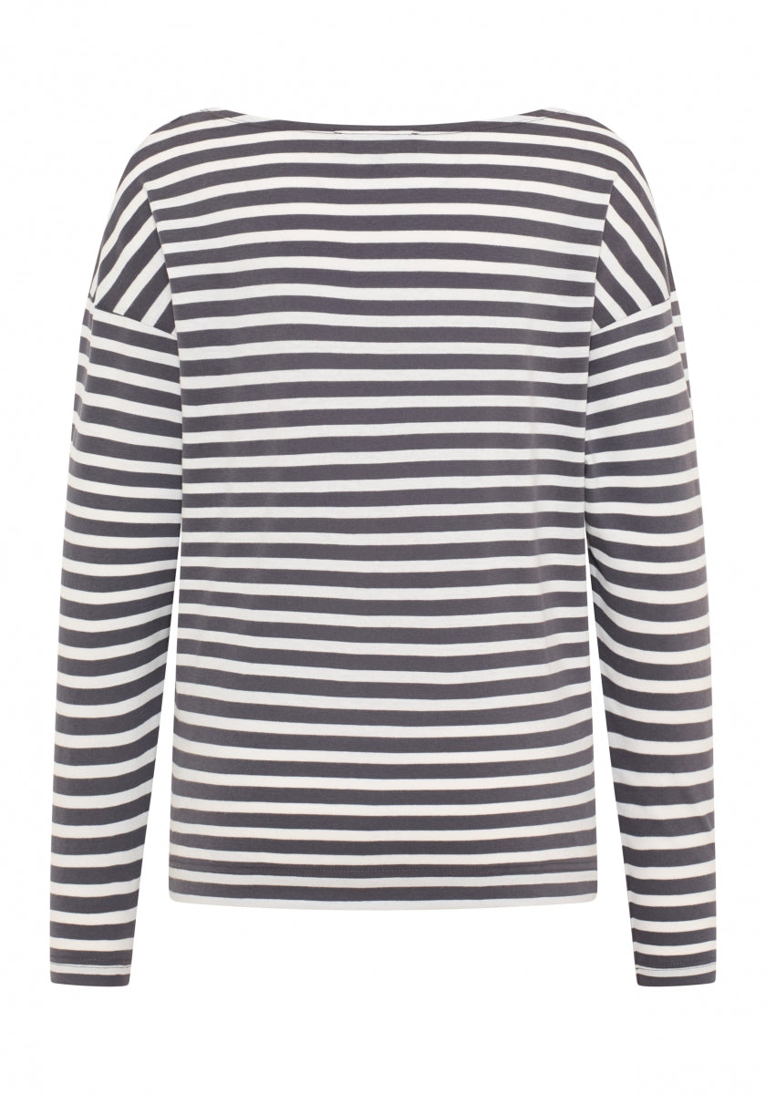 Charcoal + Cloud White STRIPE