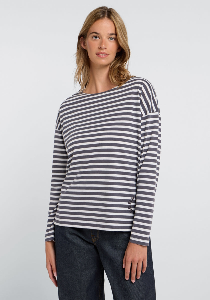Charcoal + Cloud White STRIPE