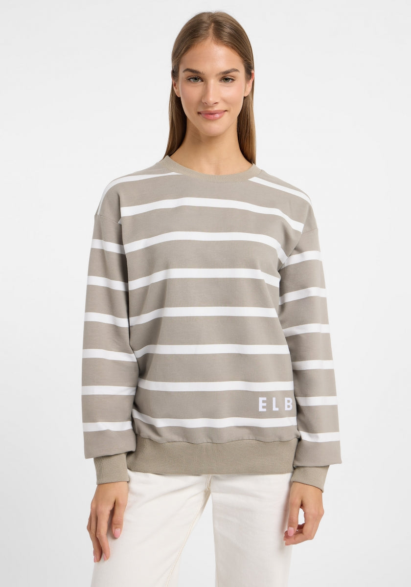 Pale Fern + Cloud White SMALL STRIPE