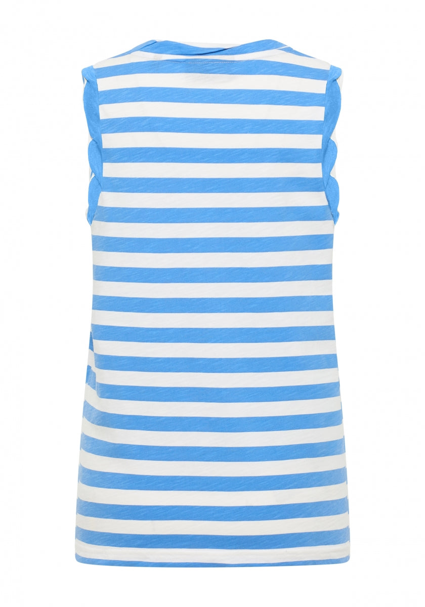 Summer Sea + Cloud White STRIPE