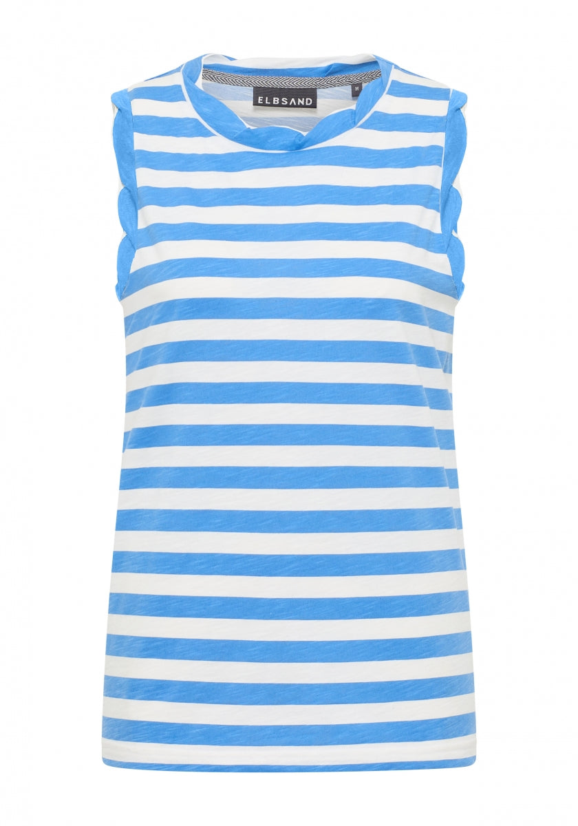 Summer Sea + Cloud White STRIPE