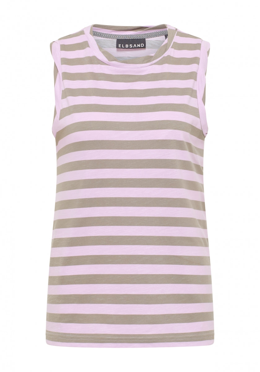 Soft Mud + Faded Rose STRIPE