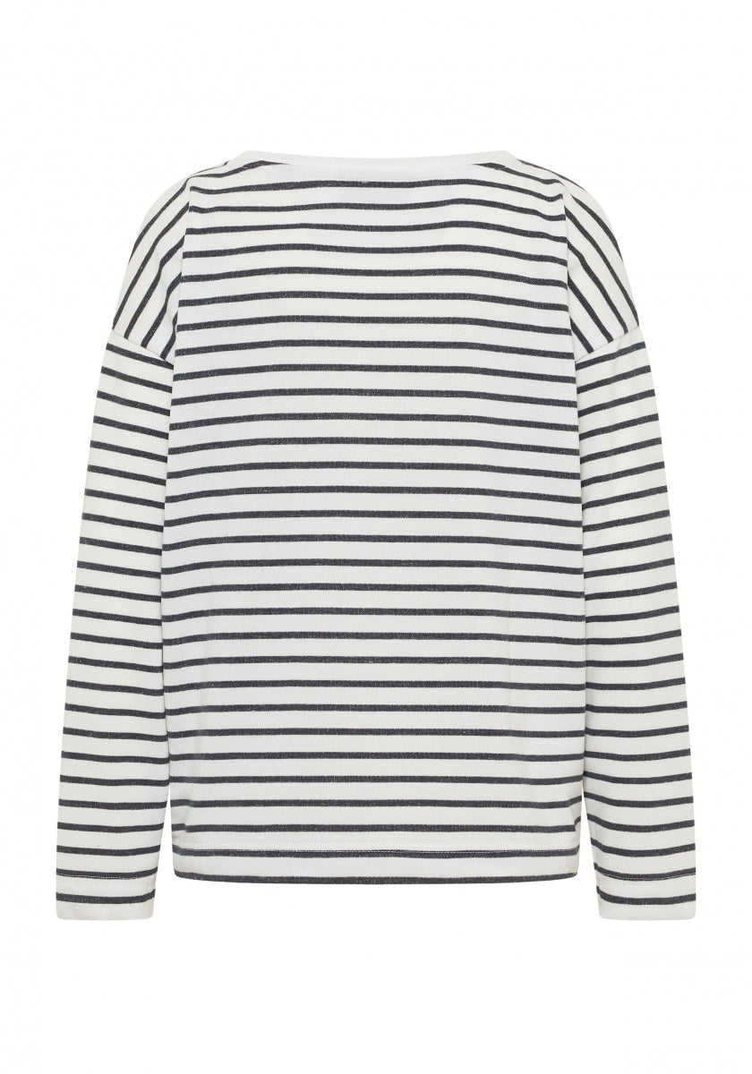 Cloud White + Quartz SMALL STRIPE