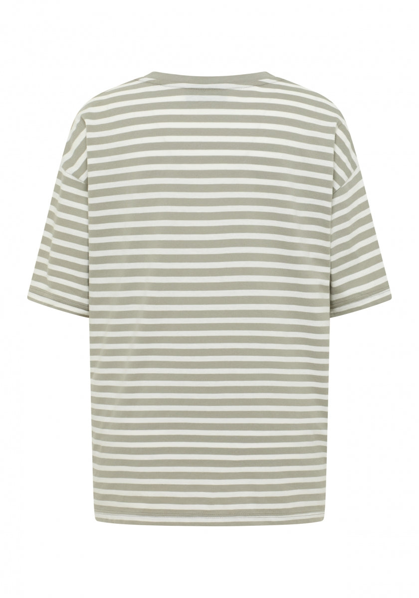 Pale Fern + Cloud White STRIPE