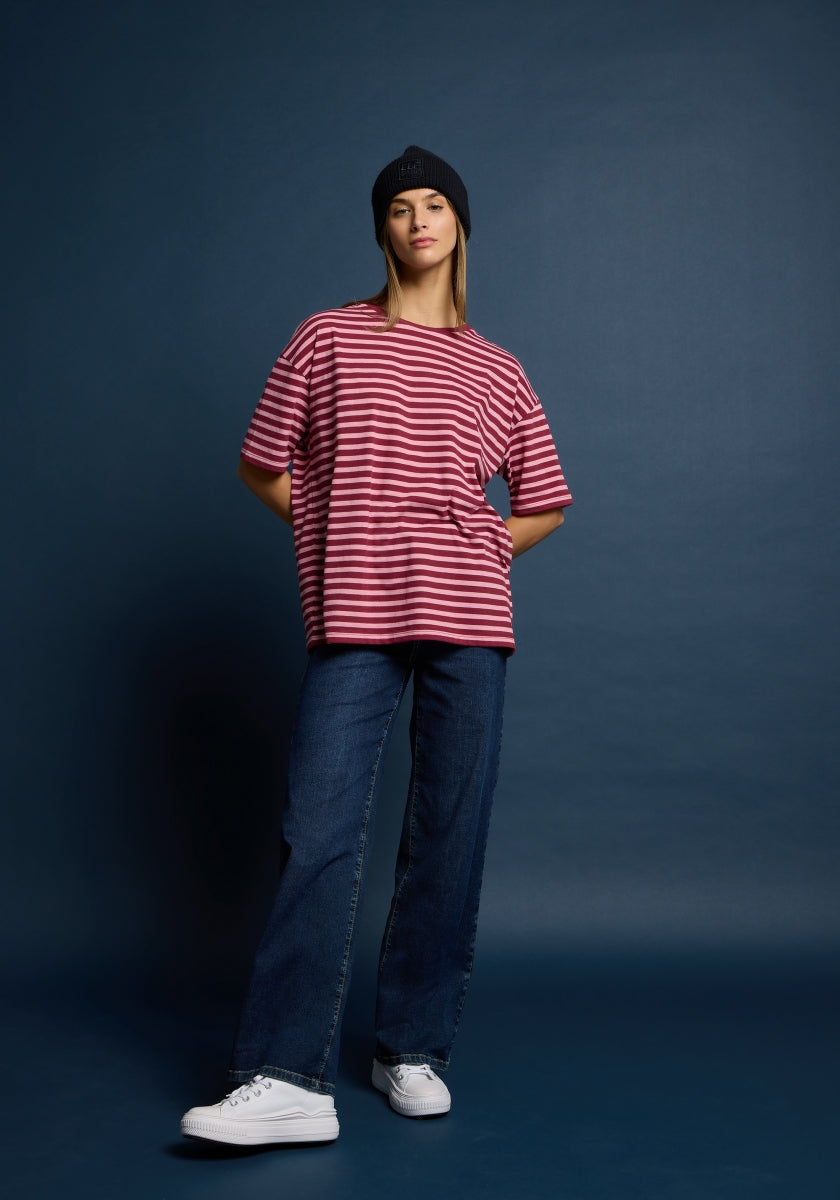 Ruby + Shell Pink STRIPE
