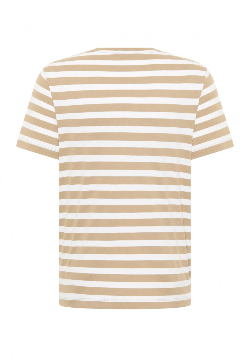 Desert Brown + Bright White STRIPE