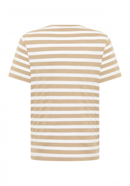 Desert Brown + Bright White STRIPE