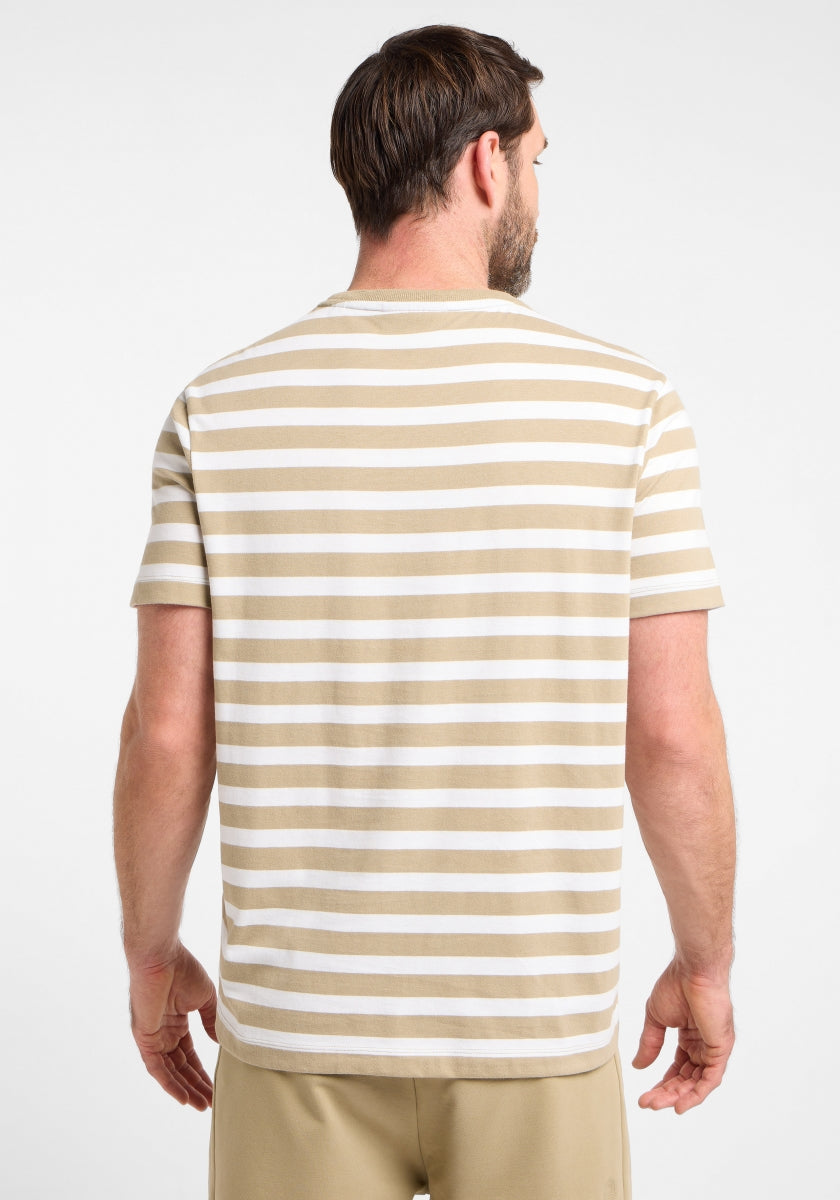 Desert Brown + Bright White STRIPE