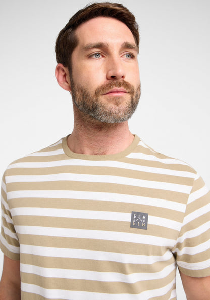 Desert Brown + Bright White STRIPE