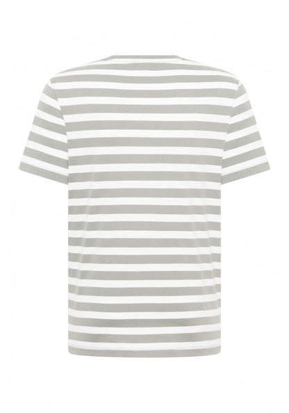Stone + Bright White STRIPE