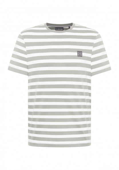 Stone + Bright White STRIPE