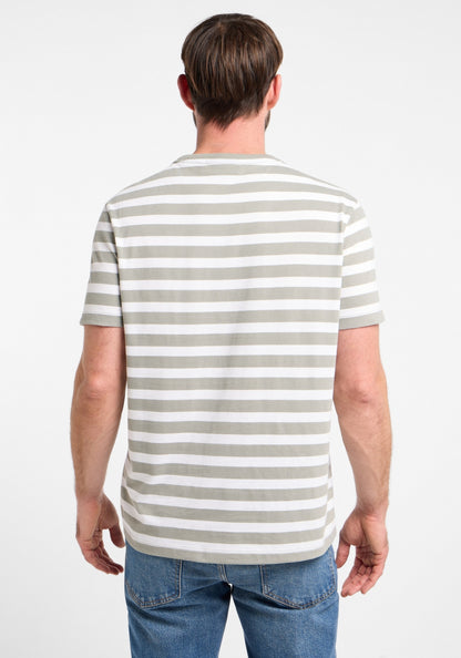 Stone + Bright White STRIPE