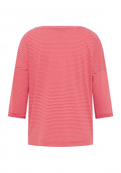 Barberry + Cloud White STRIPE