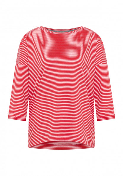 Barberry + Cloud White STRIPE