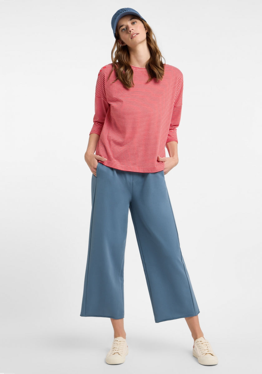 Barberry + Cloud White STRIPE