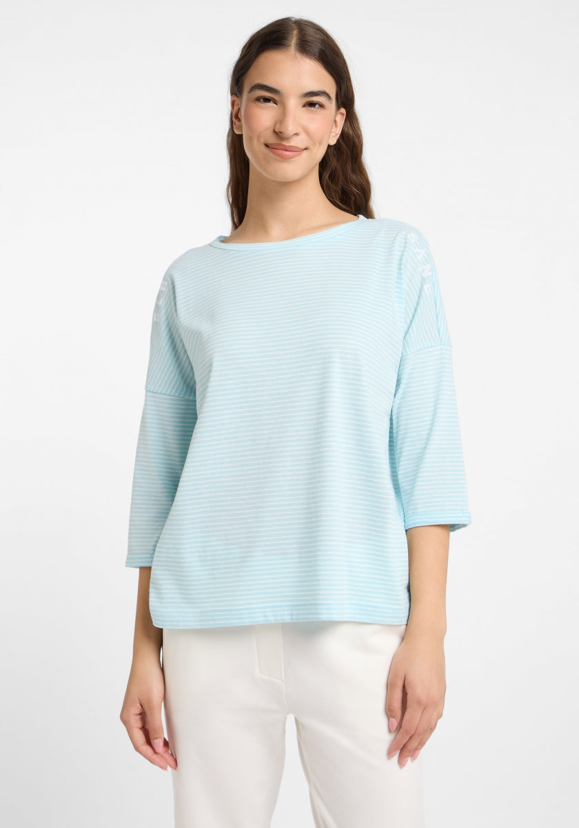 Wave Blue  + Cloud White STRIPE