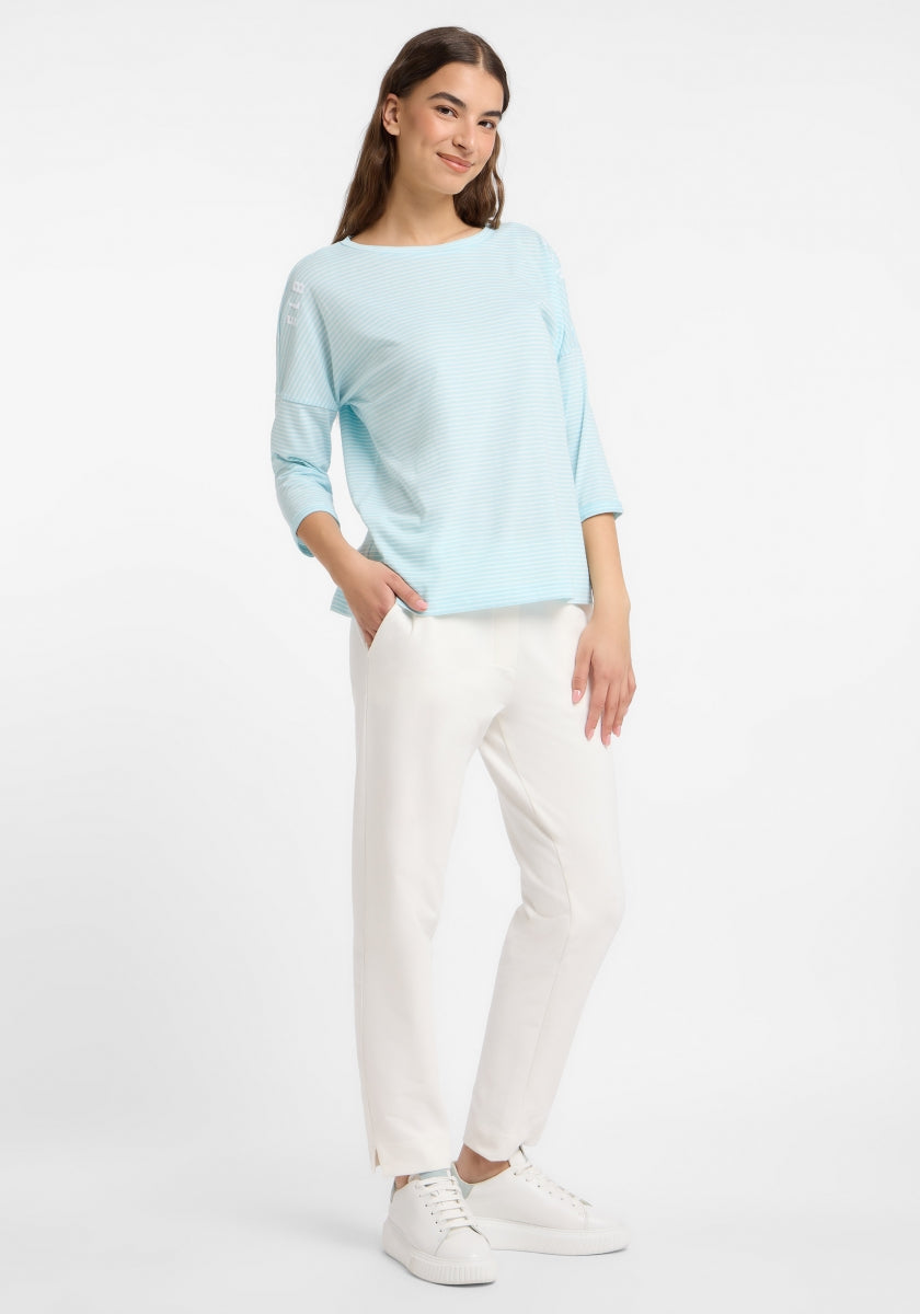 Wave Blue  + Cloud White STRIPE