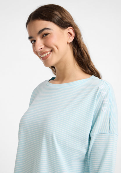 Wave Blue  + Cloud White STRIPE