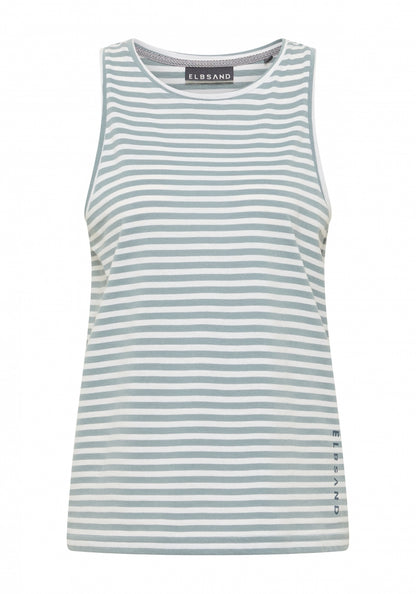 Seaweed + Bright White STRIPE