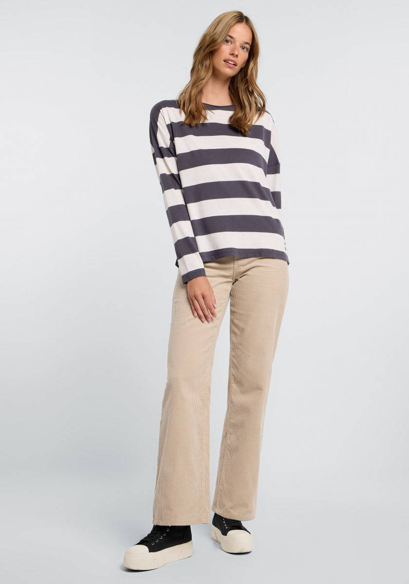 Charcoal + Cloud White STRIPE