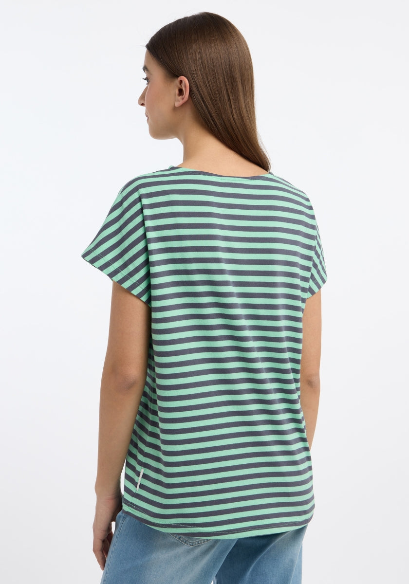 Spearmint + Charcoal STRIPE