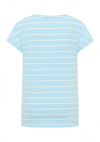 Blue Breeze + Bright White STRIPE