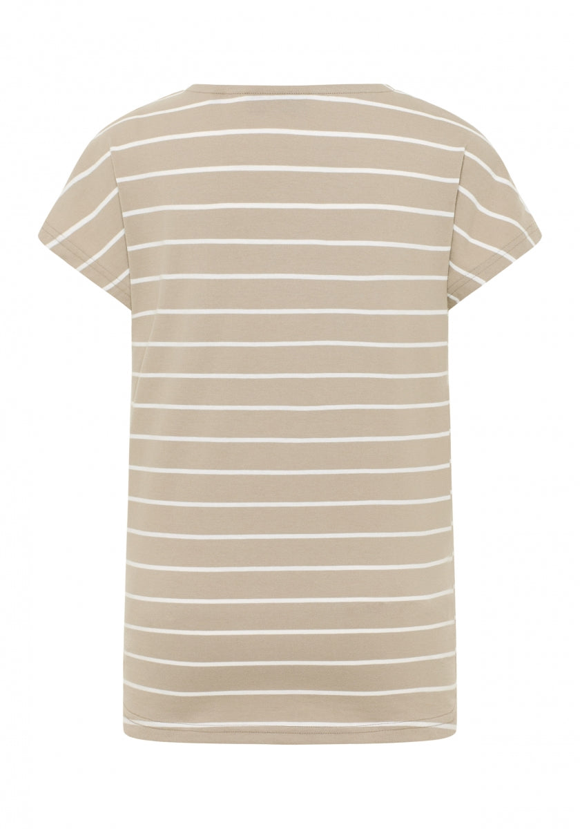 Soft Mud + Bright White STRIPE