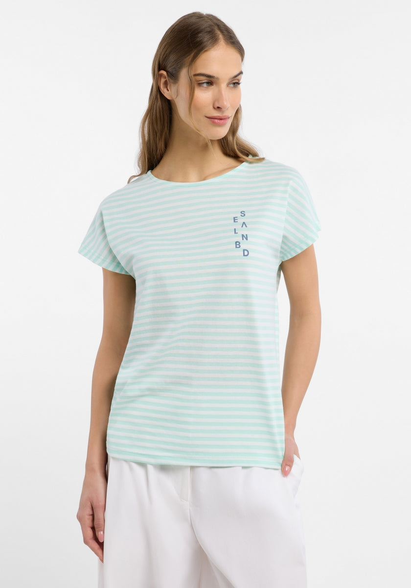 Ocean View + Bright White STRIPE