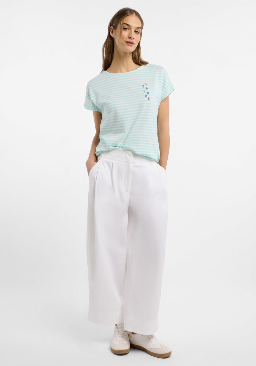 Ocean View + Bright White STRIPE