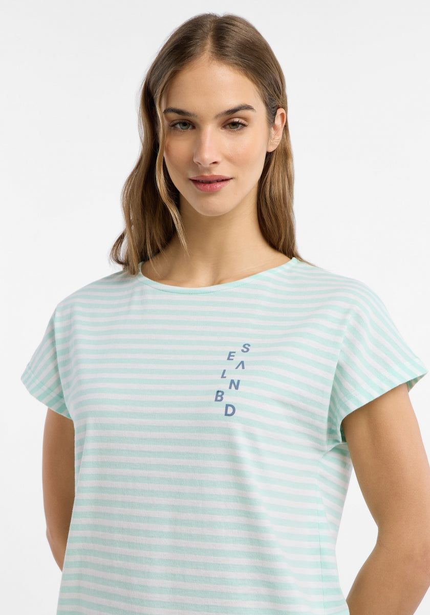 Ocean View + Bright White STRIPE