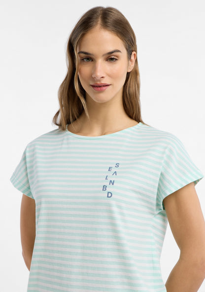 Ocean View + Bright White STRIPE
