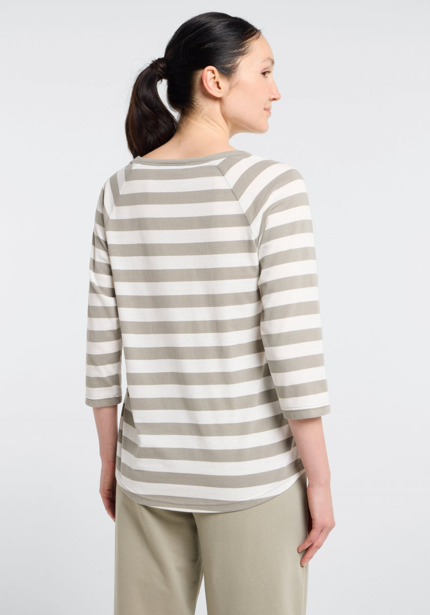 Pale Fern + Cloud White STRIPE