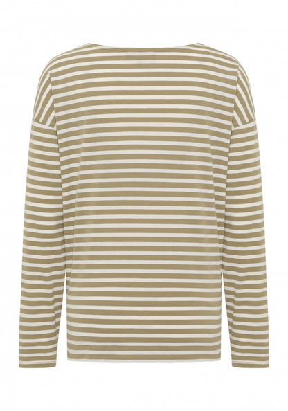 Golden Olive + Cloud White STRIPE