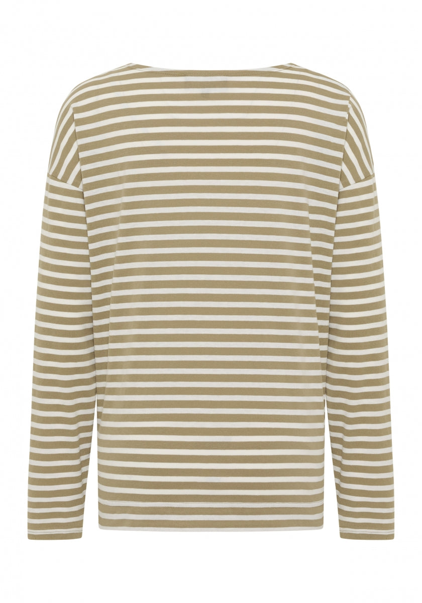 Golden Olive + Cloud White STRIPE