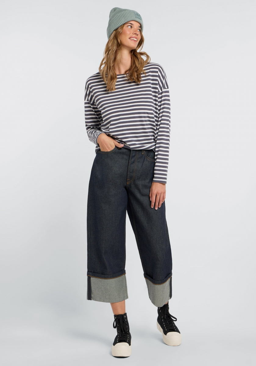 Charcoal + Cloud White STRIPE