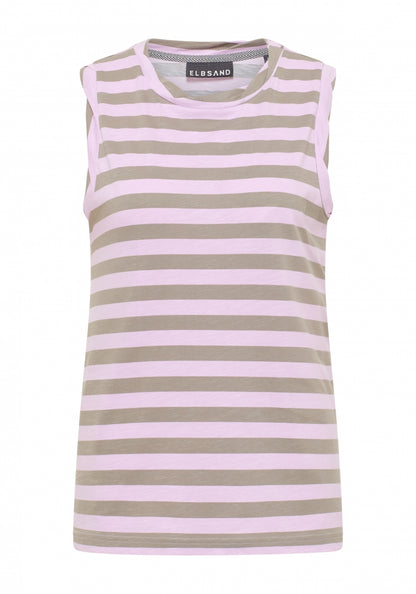 Soft Mud + Faded Rose STRIPE