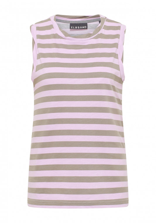 Soft Mud + Faded Rose STRIPE
