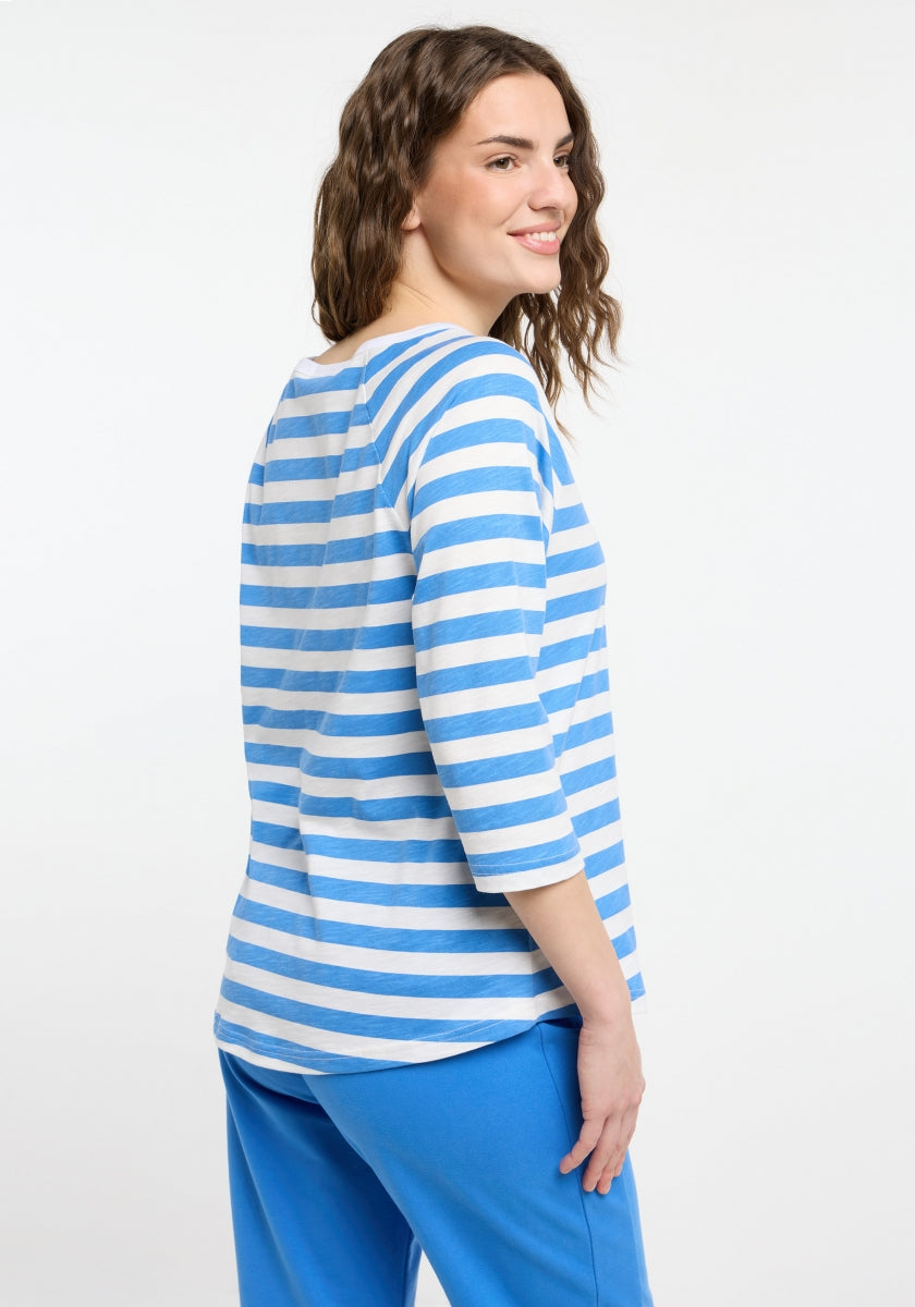 Summer Sea + Cloud White STRIPE