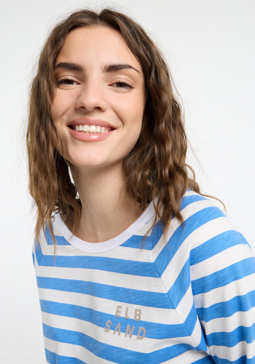 Summer Sea + Cloud White STRIPE