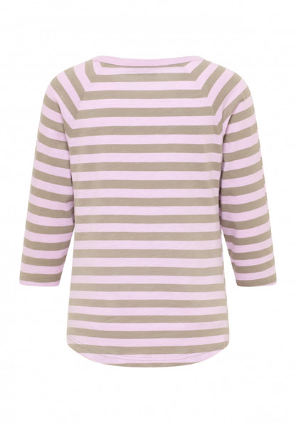 Soft Mud + Faded Rose STRIPE