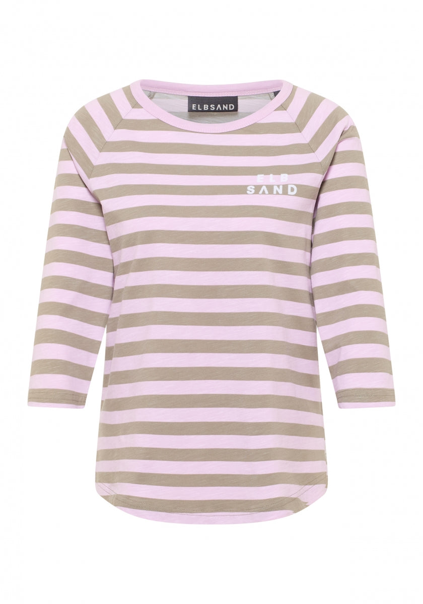 Soft Mud + Faded Rose STRIPE