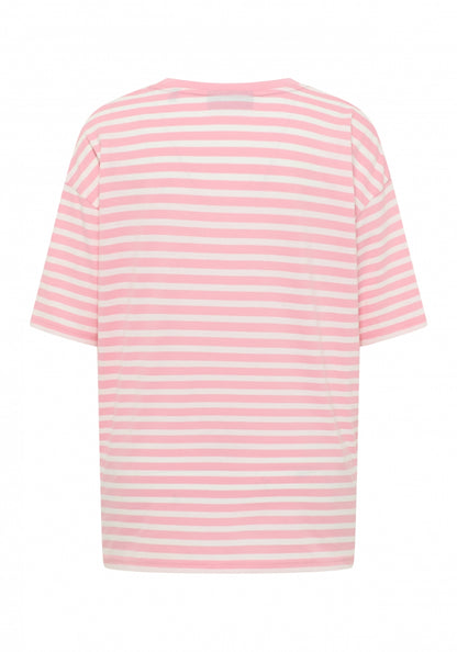Shell Pink + Cloud White STRIPE